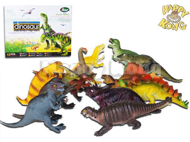 12 x Dinosaurs toys figures Jurassic Happy Kong NZ