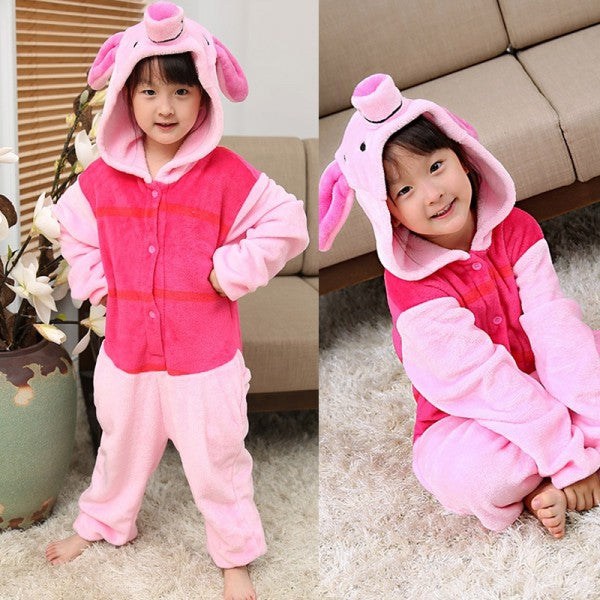 Winnie the Pooh, Piglet Onesie Pajamas For Kids Kigurumi Costumes – Happy  Kong NZ