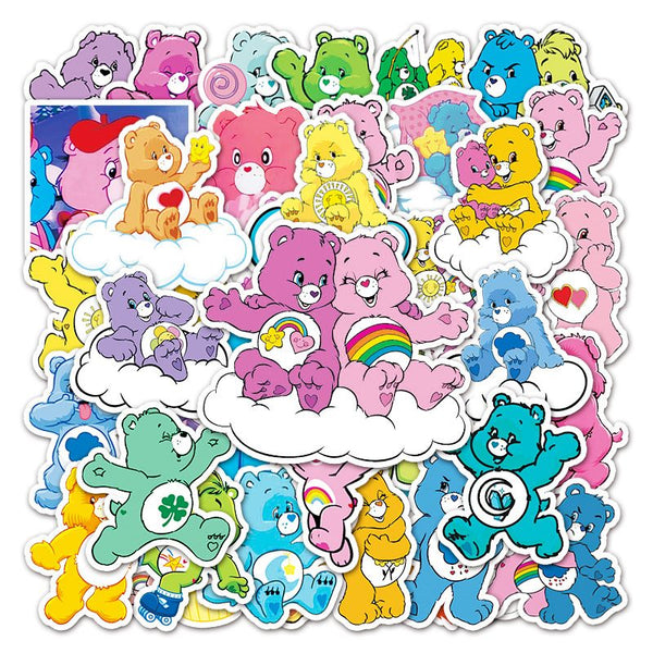 Care Bear STICKERS 50PCS - no repeat, sun/water proof