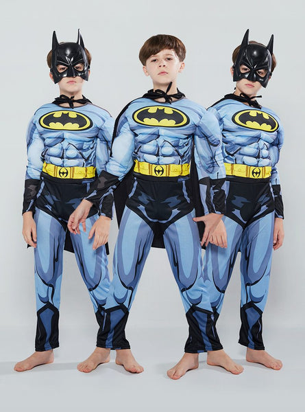 Batman Kids Costume Set (Muscular style) size S