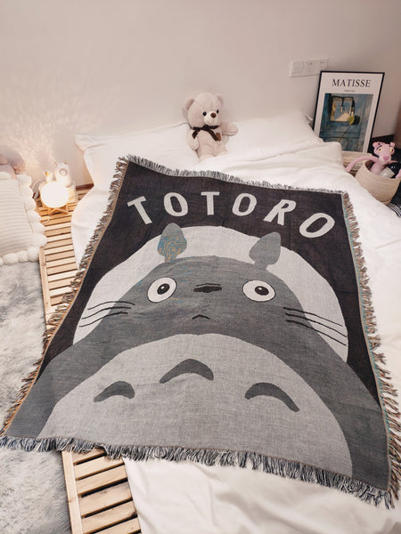 Studio Ghibli Totoro Thread Blanket, Throw Blanket Sofa Blanket