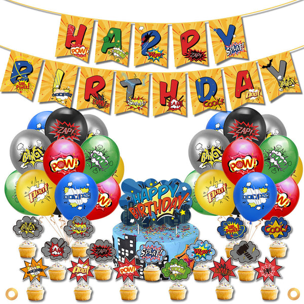 Super Heores theme Party Supplies for Kids’ Birthday Party decorations Set