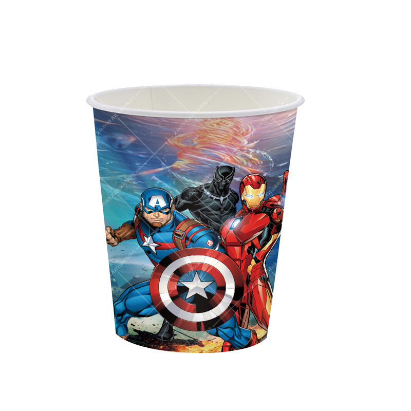 Avengers Party Supplies for Kids’ Birthday Party decorations Tableware plate cup Set