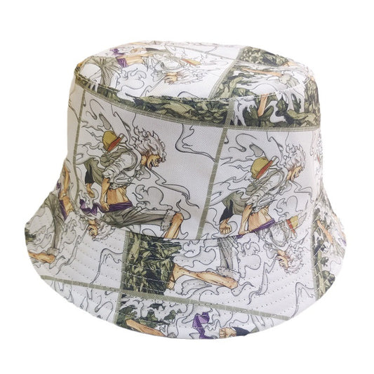 One Piece Luffy Nikka Bucket Hat – Stylish & Comfortable Sun Protection (55-60cm)"