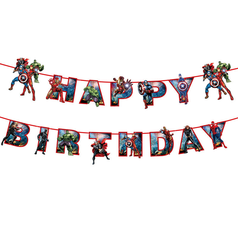 Avengers Party Supplies for Kids’ Birthday Party decorations Tableware plate cup Set