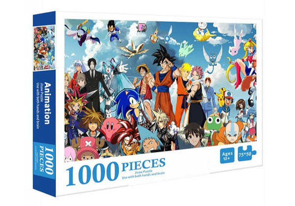 Anime Manga Best Top Character Poster, 1000 Piece Jigsaw Puzzle 50cm x 75cm