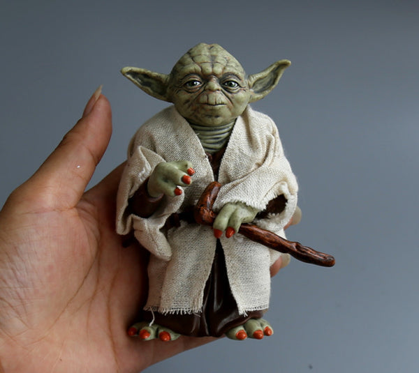 Star Wars Master Yoda 12cm arm move able, real clothes