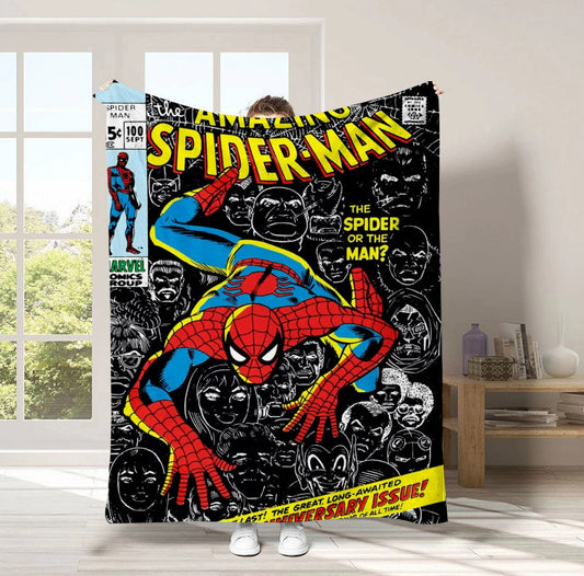 Vintage Comic Spider-Man Blanket 100*150cm