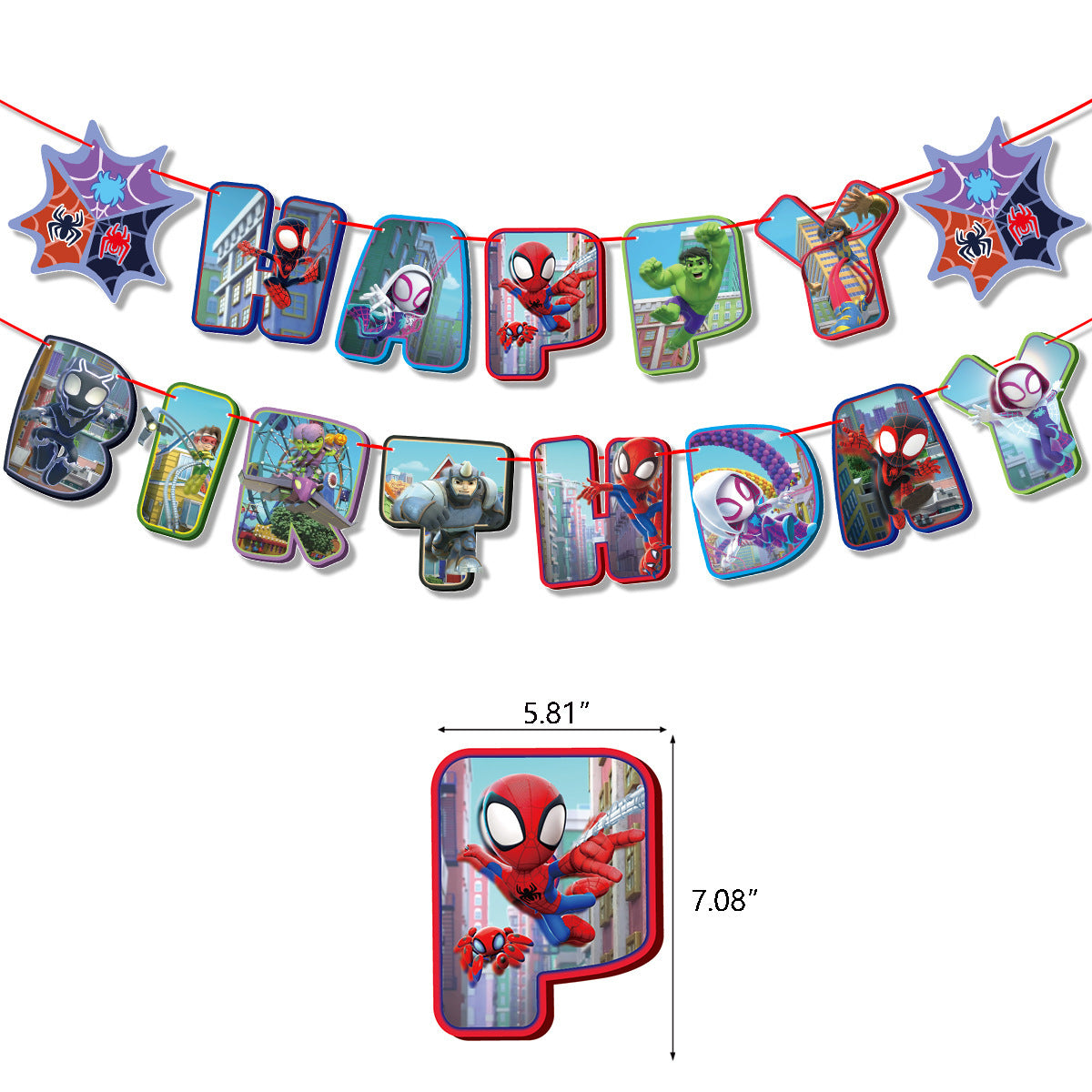 Spiderman Party Supplies for Kids’ Birthday Party decorations Set