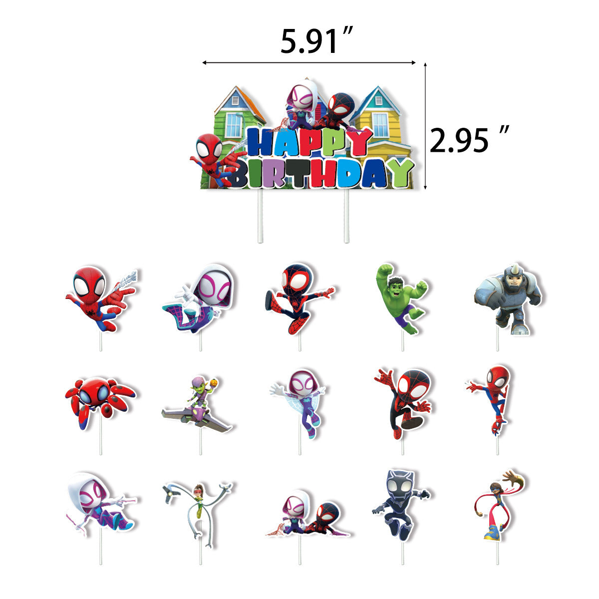 Spiderman Party Supplies for Kids’ Birthday Party decorations Set