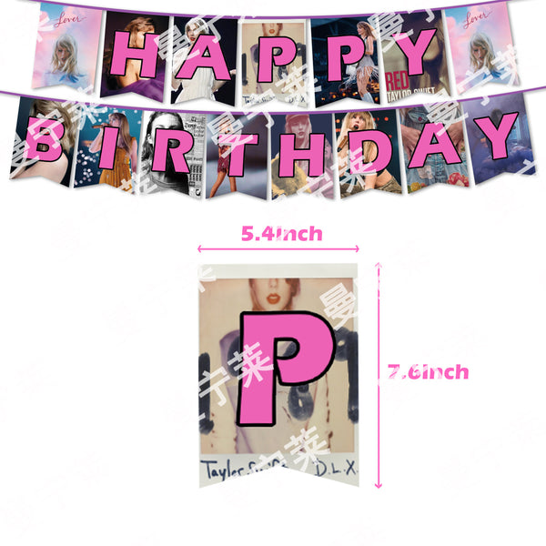 Taylor Swift Party Supplies for Kids’ Birthday Party decorations Set