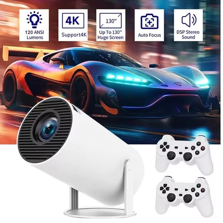 X10 Plus Game Projector Classic Retro Video Game Arcade Console 64GB 10000 Games LCD Potable Projector 4K