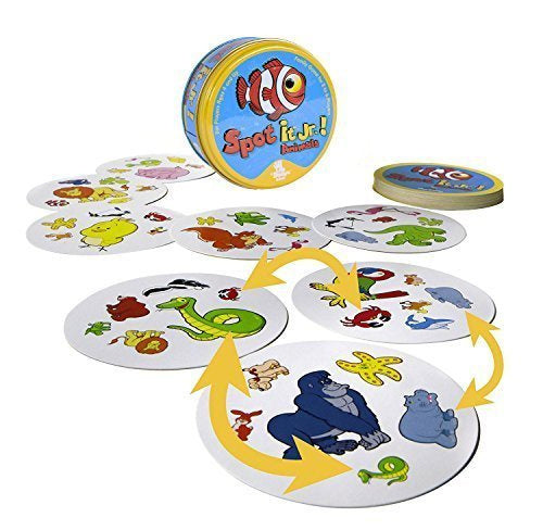 Spot It Jr.! Animals Board Games Cards