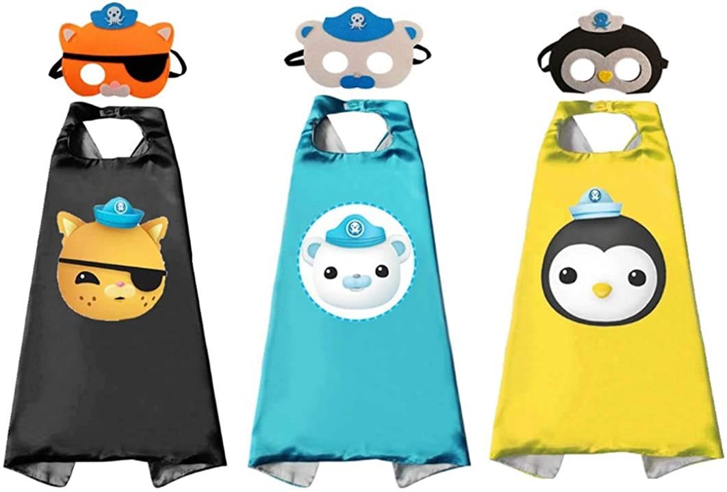 Octonauts mask and cape - Captain Barnacles Kwazii Peso Dashi