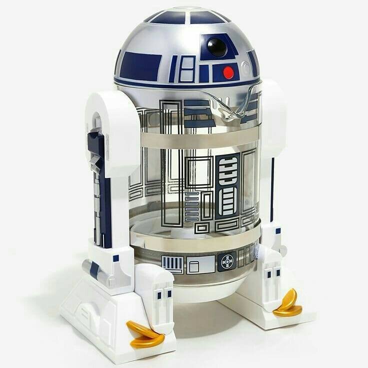 Star Wars R2-D2 Robot Manual Coffee Maker French Pressed Home