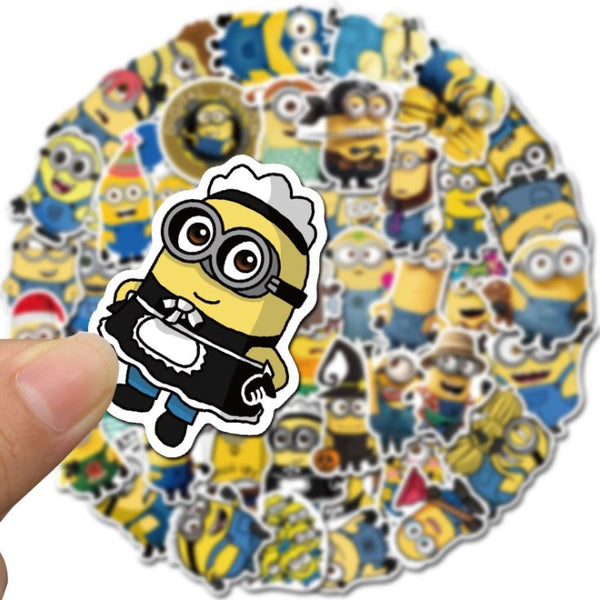 Minions STICKERS 50PCS - no repeat, sun/water proof