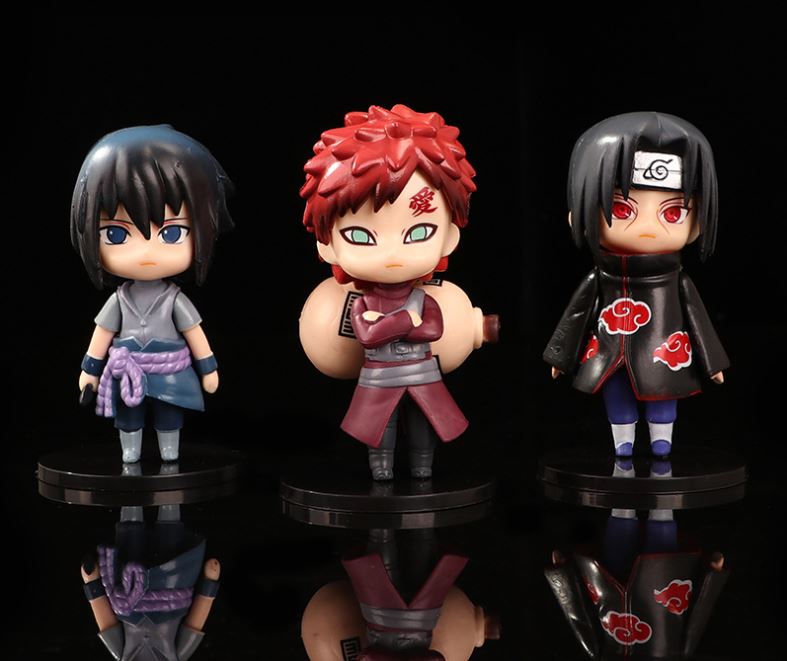 Naruto Figure Naruto Kakashi Uchiha Sasuke Gaara Jiraiya - 6 piece