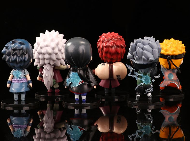 Naruto Figure Naruto Kakashi Uchiha Sasuke Gaara Jiraiya - 6 piece