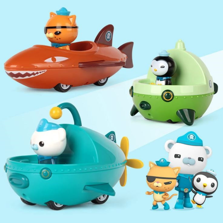 Octonauts Figures Cars Play - Pull back action toy car