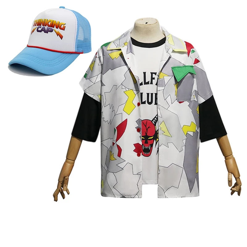 Stranger Things Dustin Costume - Shirt - Tee - Cap