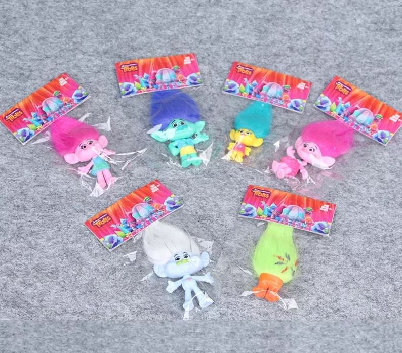 6 Pcs Troll Toys, Mini Trolls Figures Collectable Doll, Trolls Action Figures