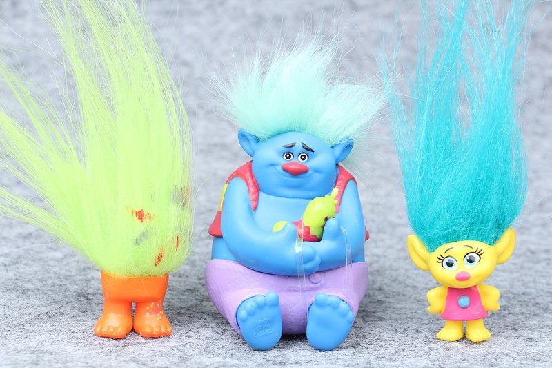 6 Pcs Troll Toys, Mini Trolls Figures Collectable Doll, Trolls Action Figures